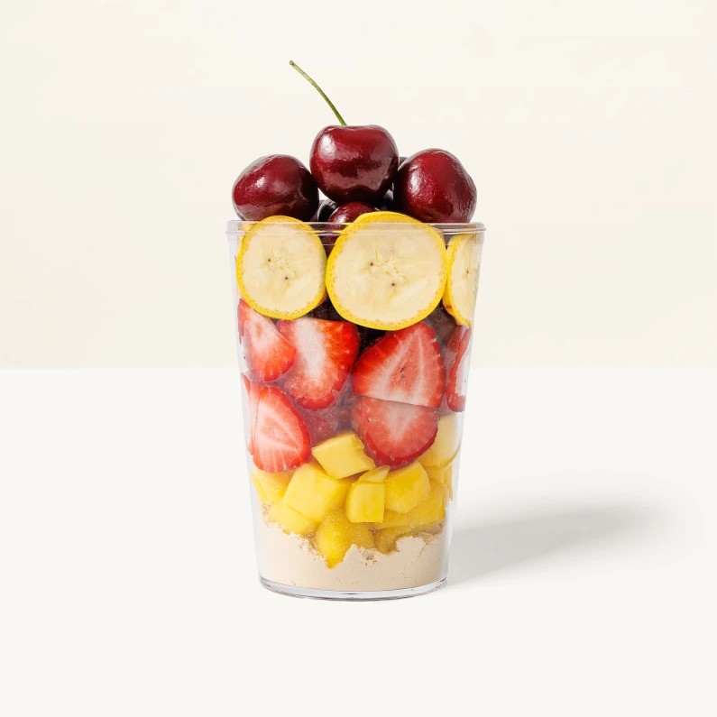 strawberry banana for biohacking smoothie